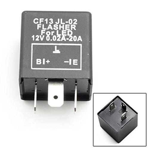 12V 3 Pin Adjustable Frequency Car Motorcycle LED Flasher Relay Turn Signal Blinker Flasher Relay Kits Motorcycle Accessories