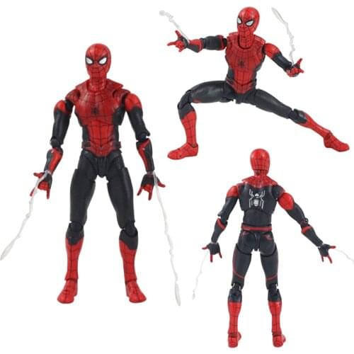 14cm Marvel Avengers Super Hero Spiderman PVC Action Figure Spider Man Far From Home Model Toy Doll