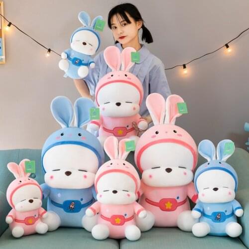 35-60cm Kawaii Rabbit Stuffed Plush Soft Bunny Toys Kid Pillow Animals Birthday Gifts for Children Friend Accompany Sleep Toy