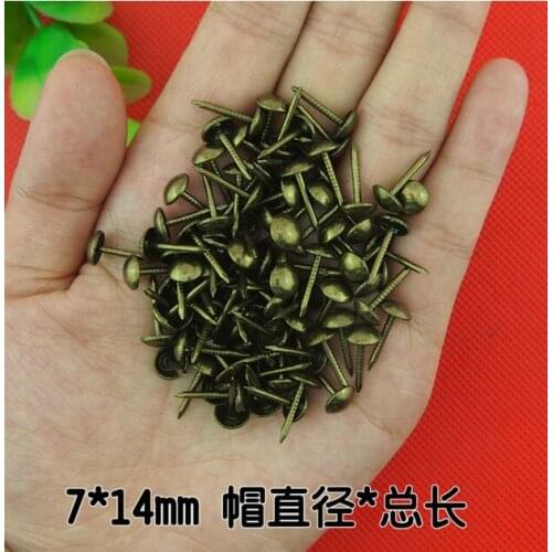 Antique Tacks Iron Decorative Upholstery Tacks bronze Bronze decorative sofa bubble nail 7mm*14mm