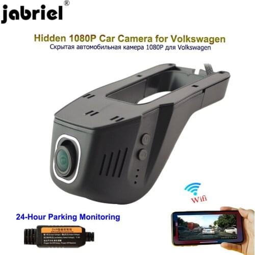 Jabriel 24 hour Car Camera 1080P car dvr dash cam video recorder for Volkswagen polo vw golf 4 5 7 mk3 mk4 passat tiguan touareg