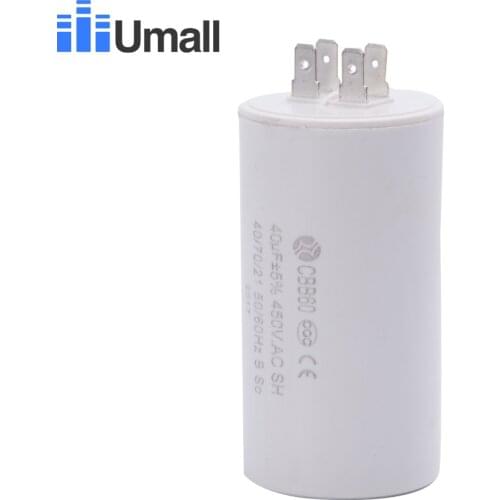 CBB60 450V 40uf running motor start capacitor four 4 pins for washing machine air conditioners