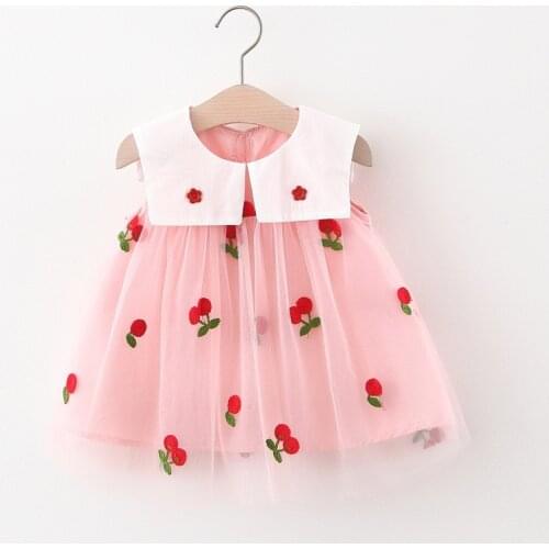 Kids Girls Wedding Clothes For Infant Girls Princess Dress Baby Clothing Newborn Party Dress Fashion Sleeveless Dress