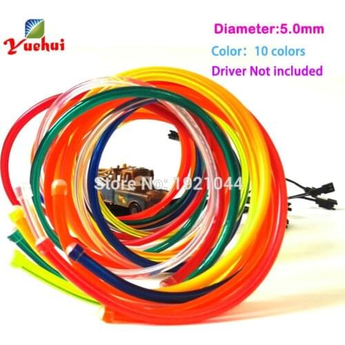 EL wire 5.0mm not Include the Inverter LED Electroluminescent Glowing Lighting for Home and Office Wedding Bike Party Decoration