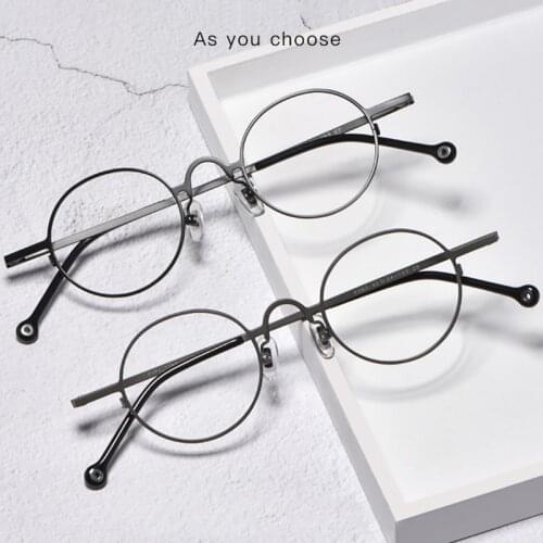 ELECCION Vintage Glasses Frame Men Pure Titanium Retro Super Small Round Eyeglasses 2021NEW Myopia Optical Prescription Eyewear