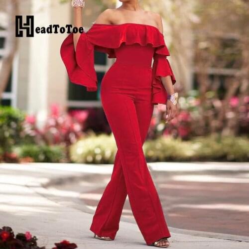 Женские однотонные комбинезоны Headtotoe China At AliExpress