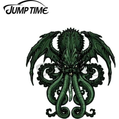 JumpTime 13 x 6.6cm For Cthulhu Car Truck Window Decal Sticker Laptop Wall Bumper Helmet Creative Car Stickers Car Styling