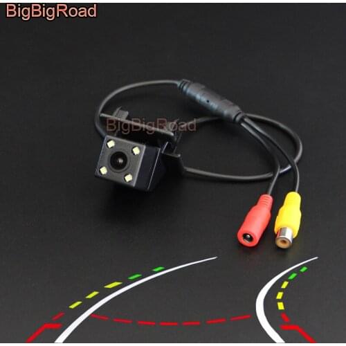 BigBigRoad Car Intelligent Dynamic Track Rear View Camera Waterproof For Mazda 2 Mazda2 M2 Hatchback 2016 2017 2018 2019 2020