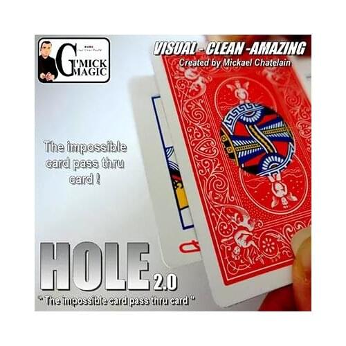 HOLE 2.0 (Gimmick & DVD) Mickael Chatelain - Magic Trick,Card Magic,Close Up Magic,Sreet,Mind,Illusions,Accessories