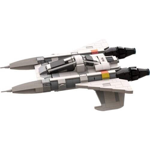 MOC 2.0 Buck Rogers Plane Star Fighter Building Blocks Kit Battle Aircraft For War Arms Display Model DIY Toys For Children Gift