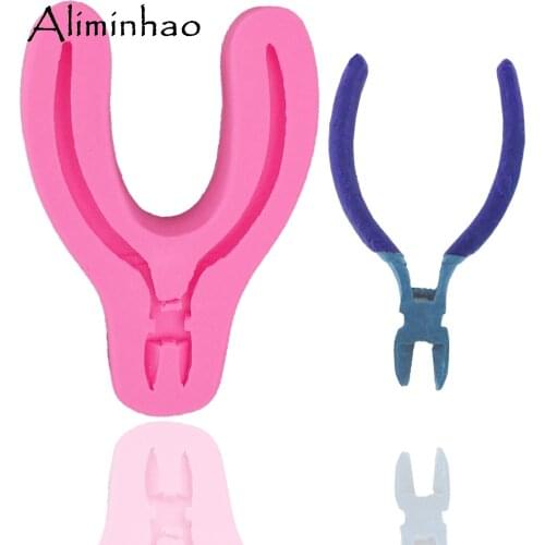 B1276 DIY plaster pliers silicone mold,fondant cake pliers mold,crafts pliers moulds Kitchen Accessories