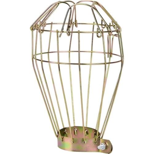 Lamp Cover Iron Reptile Heat Lamp Shade Cover Anti Scald Heating Light Protection net Barbed wire explosion-proof lampshade