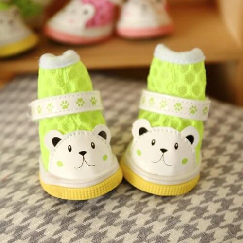 Summer Hot sale pet dog shoes cute Bears puppy boot outdoor Casual Dachshund Sneakers Teddy small Animal Cat shoes Supplies