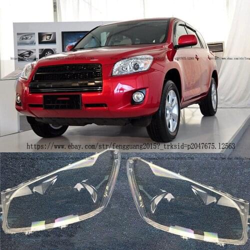 Left and Right Front Kit Cover Lens Headlights For Toyota RAV4 2009 2010 11 2012 Car modification accessories