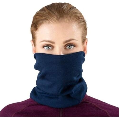 2021 Fall Unisex Merino Wool Ski Neck Gaiter& Bandana 100% Merino Wool Neck Gatier Ring Wrap 2 Layer Warm Scarf For children