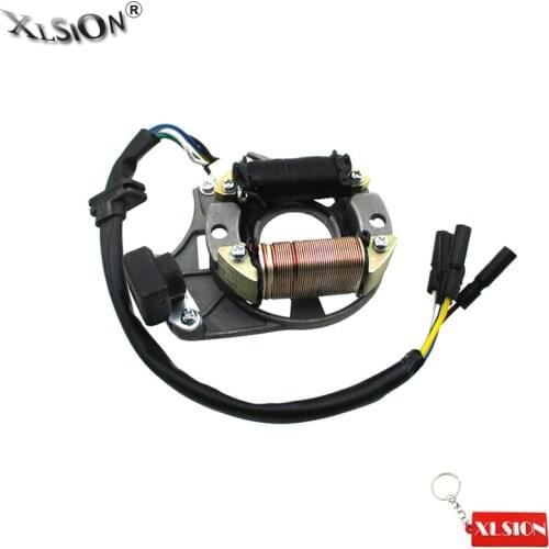 XLSION Magneto Stator Plate Fits Chinese 50cc 70cc 90cc 110cc 125cc Air Cooled 4 Stroke Electric Start Engine ATV Pit Dirt Bike