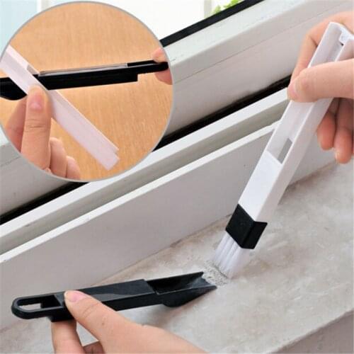 2 in 1 Multipurpose Window Groove Cleaning Brush Household Keyboard Home Kitchen Folding Brush Cleaning Tool