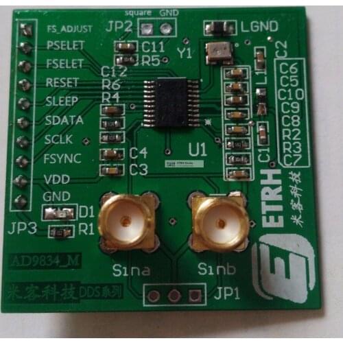 AD9834 module signal generator High speed DDS module The NEW of sine wave / triangle wave / square wave