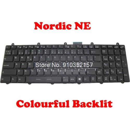 NE (Blue Backlit) IT (RGB Backlit) Keyboard For MSI GT60 GT70 GE60 2PC 2PE 2PF 2PG 2QD MS-16GF Colourful Backlit Italy Nordic