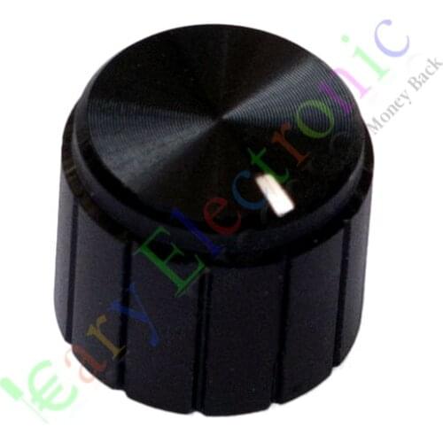 Wholesale and retail 10pc 13mm Pedal Top skirted Black knob Guitar tube Amp JAZZ BASS audio DIY parts free shipping