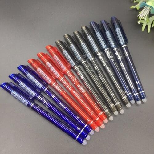 Wholesale Erasable gel Pen Blue / Black / Ink Blue Magic Pen Office school Supplies Student Exam Spare pens for writing
