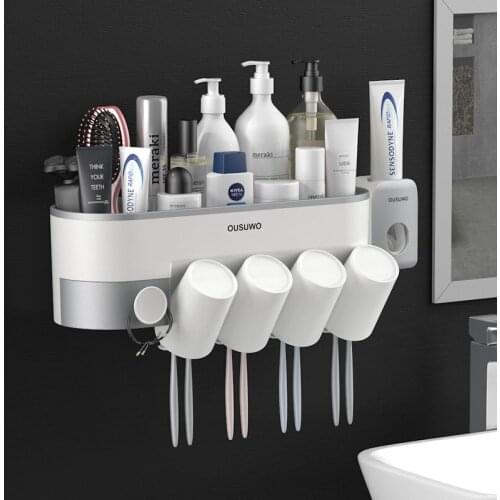 Bathroom organizer Storage Shelf & Rack Waterproof Floating Shelf Home Decoration Kitchen Free Punching Wall Hanging floating