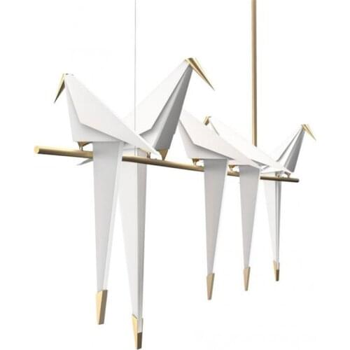 Pendant nordic light thousand paper crane pendant light creative personality LED light living room restaurant decorative lights