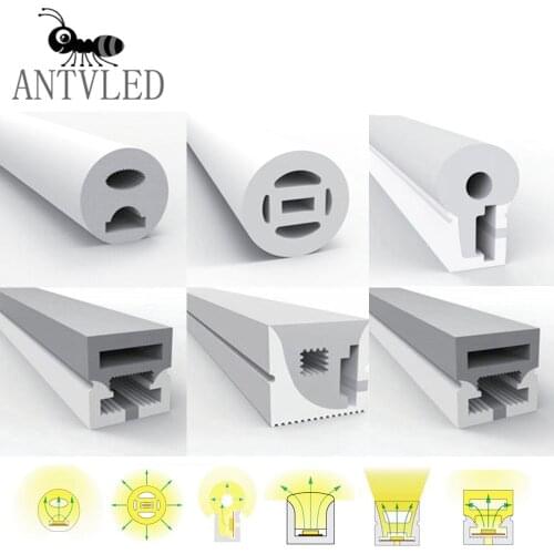 WS2812B WS2811 WS2813 WS2815 5050 LED Neon Rope Tube Silicone Gel Flexible Strip Light Soft Lamp Tube Waterproof IP67 For Room