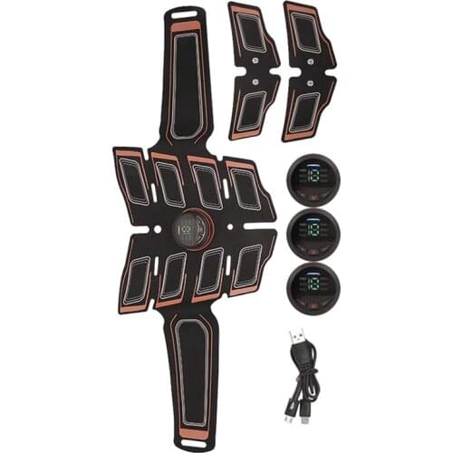 Top!-Abs Stimulating Belt Muscle Toner Abdominal Toning Belt for Body Electrical Muscle Abs Stimulator At Home Office