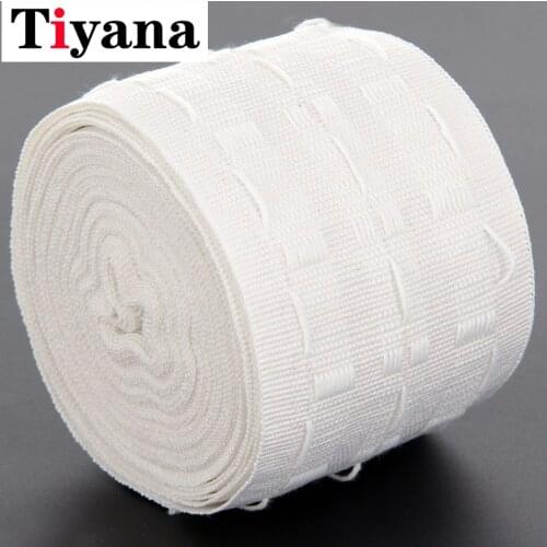 Pull Pleated Tape 10 Meters Of Curtain Heading Grommet Top Tape Header Pencil Pleat Hook Tape Curtain Accessories (3 Inch) D2