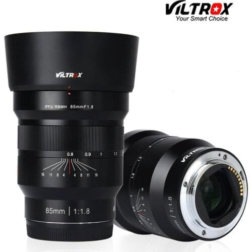 VILTROX 85mm f/1.8 Full-Frame Manual Fixed focus lens Fixed Focus F1.8 Lens for Camera Sony NEX E A9 A7M3 A7R A6500 A6400