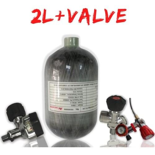Acecare Pcp Air Tank 2L Mini Paintball Tank Airgun Air Rifle Pcp Valve Carbon Fiber Air Compressed Tank 4500psi Airforce Condor