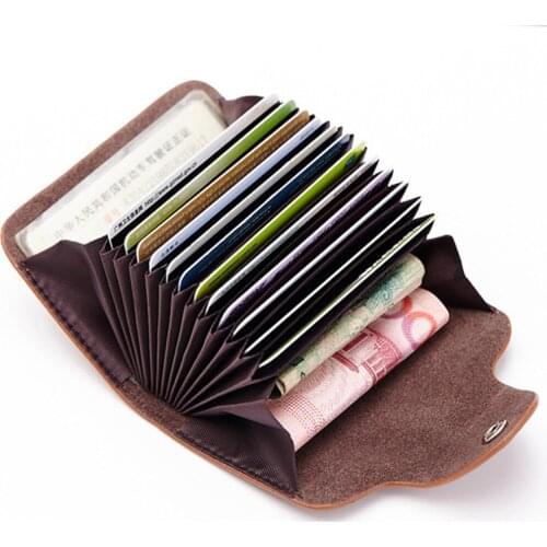 High Grade Bag Unisex Multicolor Women Card Holder Genuine Leather Money Storage Female Purse Handbag Business Clutch Bag Wallet