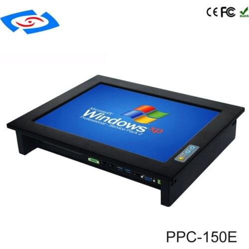 High Quality 15 Inch Touch Screen Industrial Eebedded Panel PC With XP/Win7/Win10/Linux System Support Wireless 3G 4G LTE Wifi