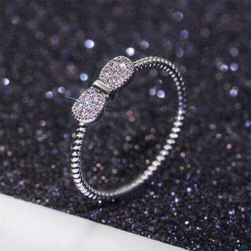 Women Ring Designed For Women Inlaid Cubic Zirconia Butterfly Ring Fashion Glamour Wedding Ring Gift For Girlfriend Jewelry