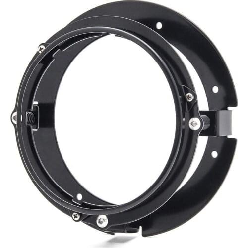 1PC 5.75" Black/Chrome Motorcycle Headlight Mounting Bracket Ring for Blackline Sportster XL883C XL1200C Dyna Wide Glide