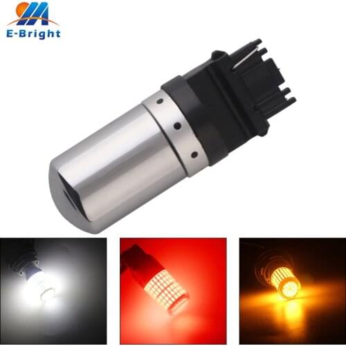 3156 P27W Car Bulbs T25 3056 Canbus Error Free No Hyperflash Turn Signal Light Rear Tail Reverse Led Light 3014 144 SMD 12V 1PC