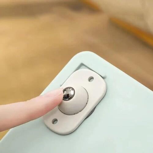 4/8/12pcs Japan Pasteable Universal Wheel Storage Boxs Trash Can Bottom Small Wheel Ball Pulley 360° Scroll Portable Home