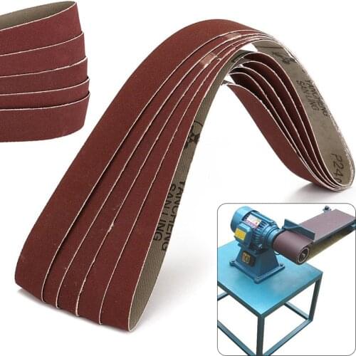 5Pcs x 25*760mm 1''x30'' Inch AL Oxide 240 Grit Sanding Belts For Metal Working Accessories