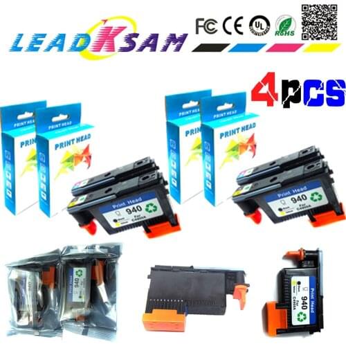 LKS 4pcs 940 Compatible Printhead for HP 940 C4900A Print head for HP940 Pro 8000 A809a 8500A A910a A910g A910n A809n A811a 8500