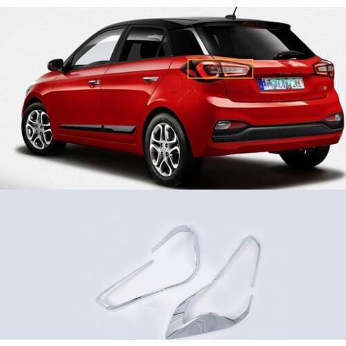 ABS Chrome Exterior car-styling accessories taillight cover For HYUNDAI I20 high quality