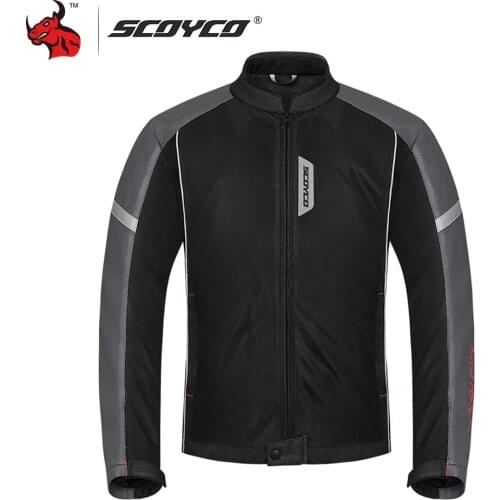 SCOYCO Motorcycle Jacket Protective Gear Men Moto Motocross Jacket Summer Breathable Mesh Moto Jacket Motorcycle Jacket