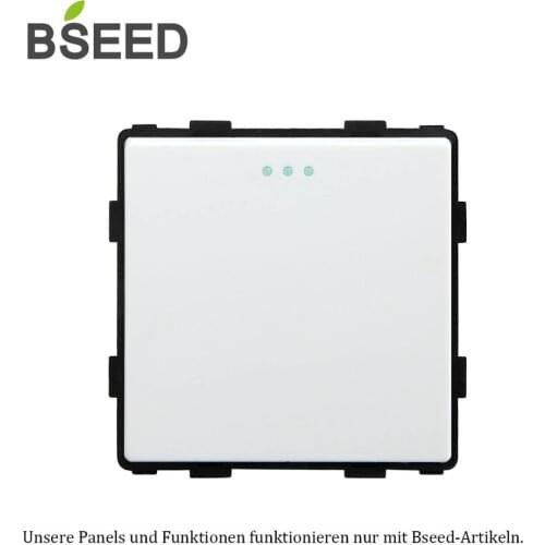 BSEED 1Gang 2Gang 3Gang DIY Parts White Plastic Materials EU standard Function Key For EU Wall Switch