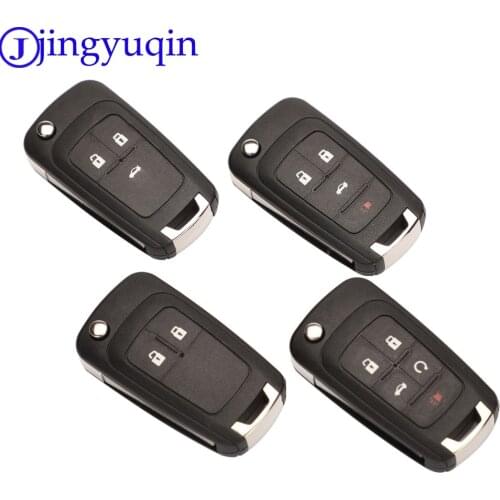 Jingyuqin 2/3/4/5 B Remote Key Shell Case Cover For OPEL VAUXHALL Insignia Astra Zafira For Chevrolet Cruze For Buick