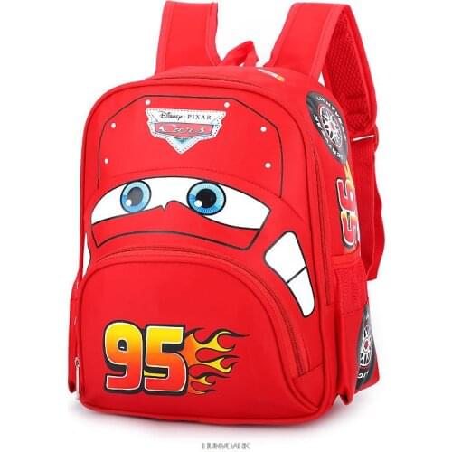 Cartoon 3d 95 Cars Kids Toddler School Bags for Kindergarten Children Print Backpack Colorduroy Cute Mochilas