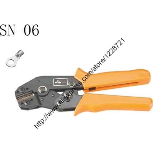 SN-06 Mini European Style Wire Crimping Pliers Terminal Clamp Pliers 20-10AWG Wire Crimping Tool Crimping Plier 0.5-6mm2