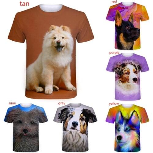 Unisex Funny 3D Printed Cute Dog T-shirt Fashion German Shepherd Personality Short Sleeve Hipster Animal Tee Shirt
