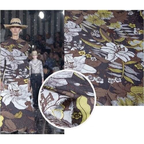 Imported aestheticism crepe chiffon fabric printed chiffon Georgette draped shirt dress wide leg pants skirt fabric