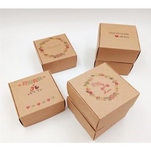 12pcs/Lot Flower Love Heart Bicycle Kraft Paper Boxes Handmade For Wedding Party Candy Gifts Packaging Container Boxes Wholesale