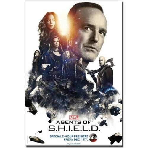 Marvels Agents of S.H.I.E.L.D. Season 5Silk Cloth Poster Art Bedroom Decoration